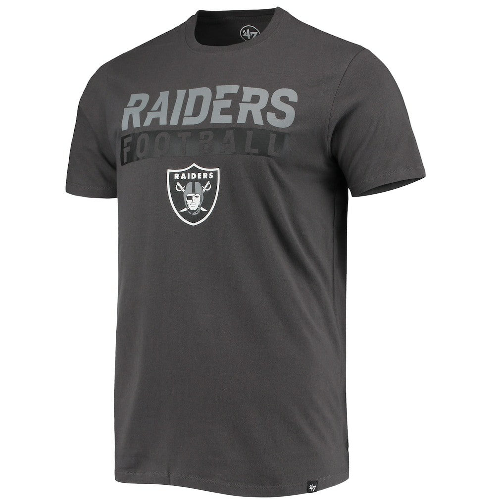 47 brand Las Vegas Raiders '47 Dark Ops Super Rival T-Shirt Charcoal
