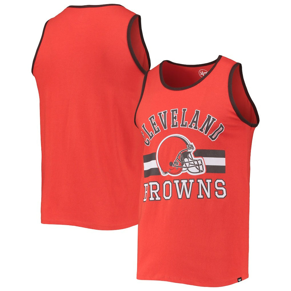 47 brand Cleveland Browns '47 Edge Super Rival Tank Top Orange