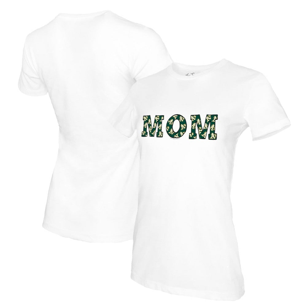 Athletics Tiny Turnip Women's Mom T-Shirt - White - MLB Lifestyle