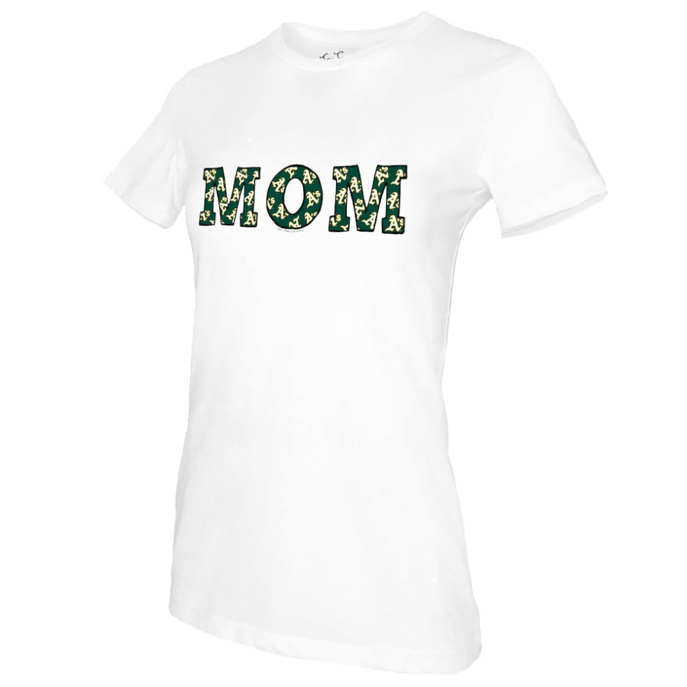 Athletics Tiny Turnip Women's Mom T-Shirt - White - MLB Lifestyle