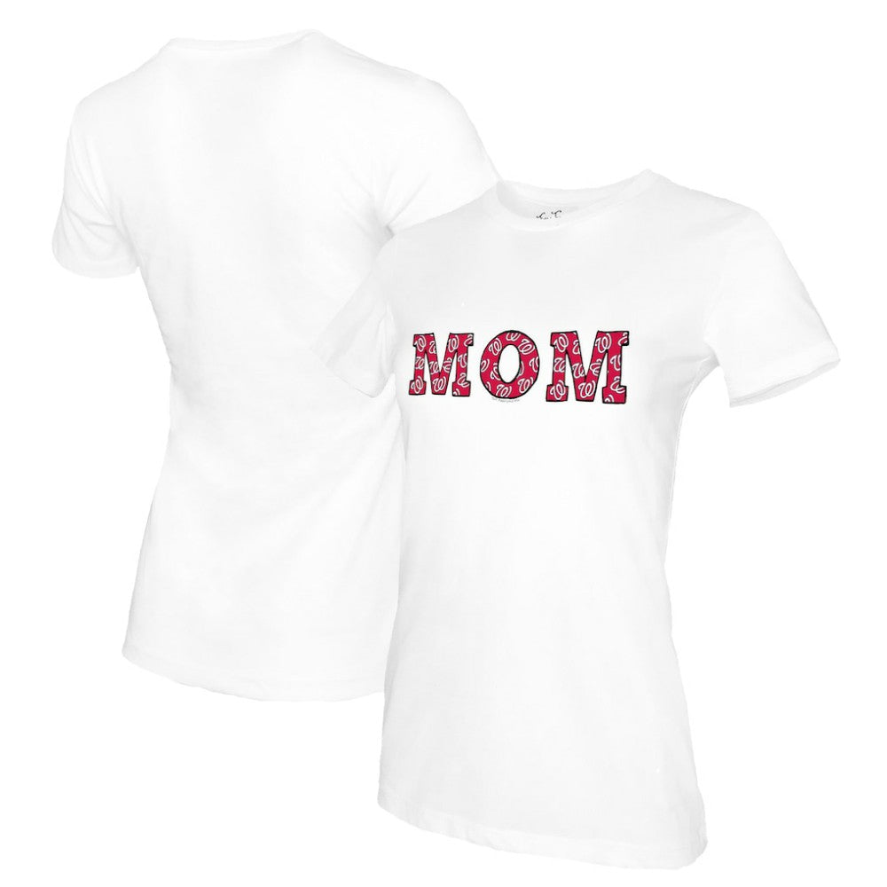 Washington Nationals Tiny Turnip Women's Mom T-Shirt - White - MLB Lifestyle