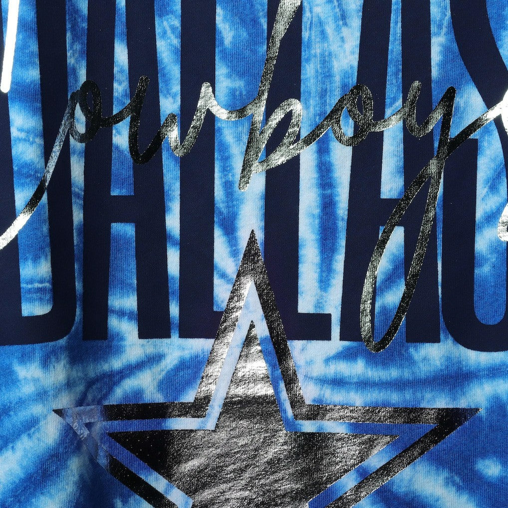 Dallas Cowboys Lauren James Women's Tie-Dye Jersey Boxy Tank Top Royal