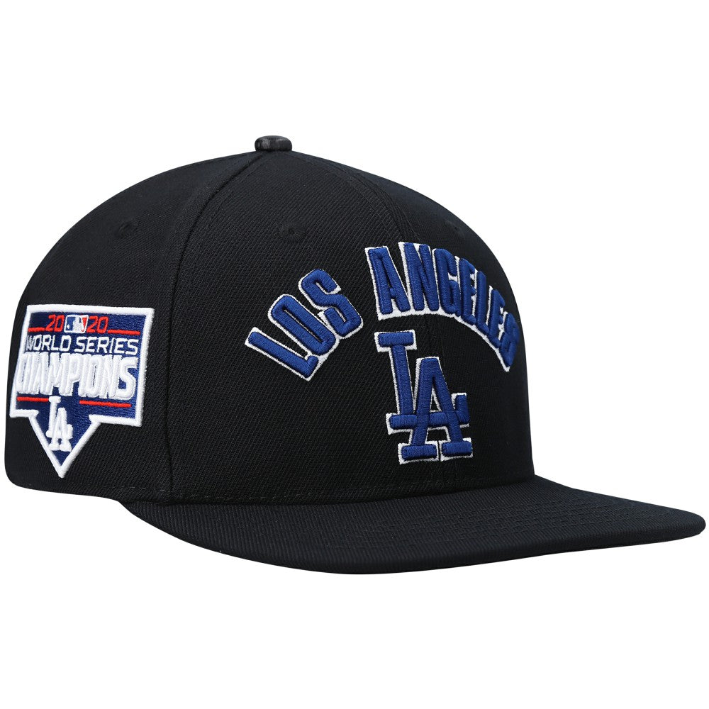 Los Angeles Dodgers Pro Standard Stacked Logo Snapback Hat - Black - MLB Sale