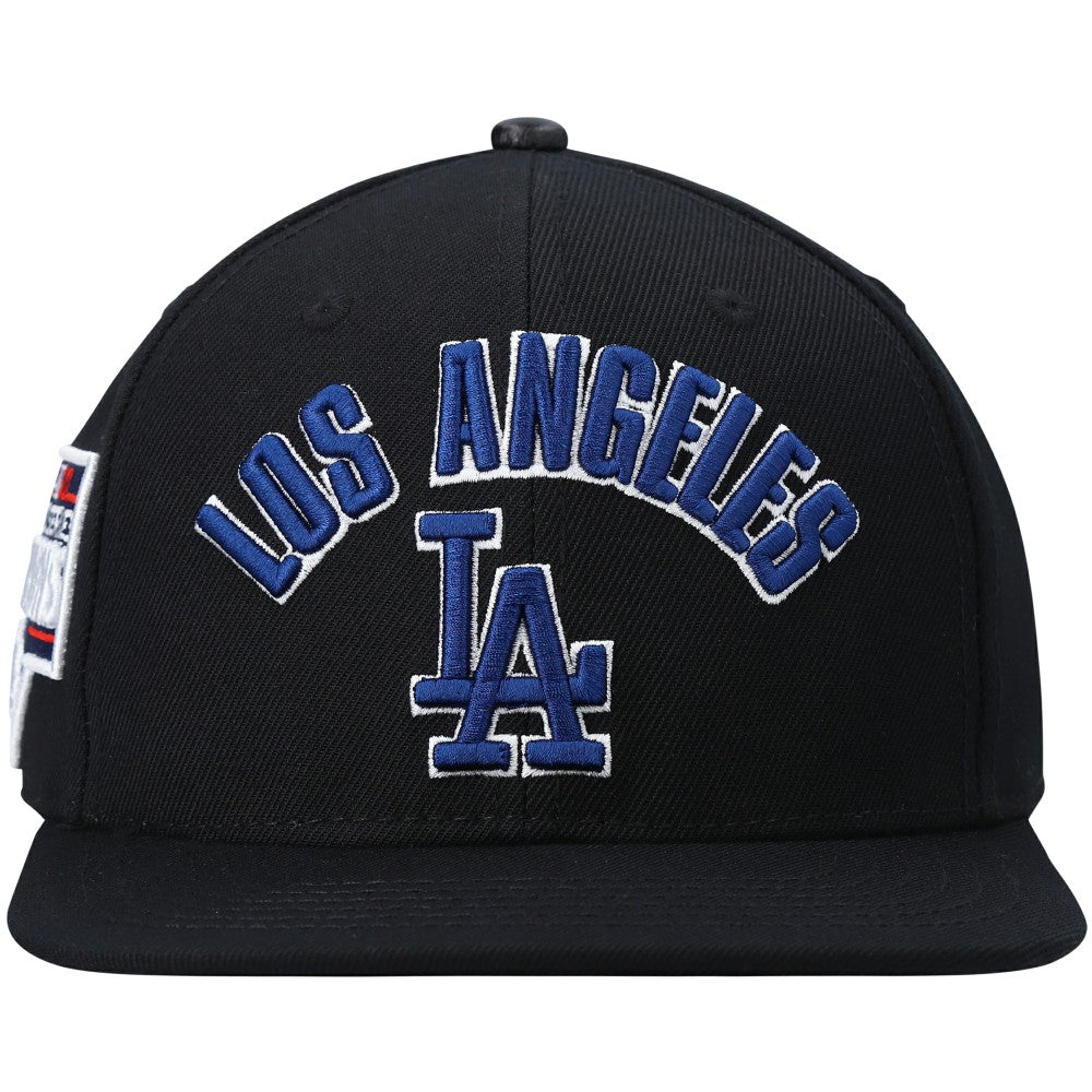Los Angeles Dodgers Pro Standard Stacked Logo Snapback Hat - Black - MLB Sale