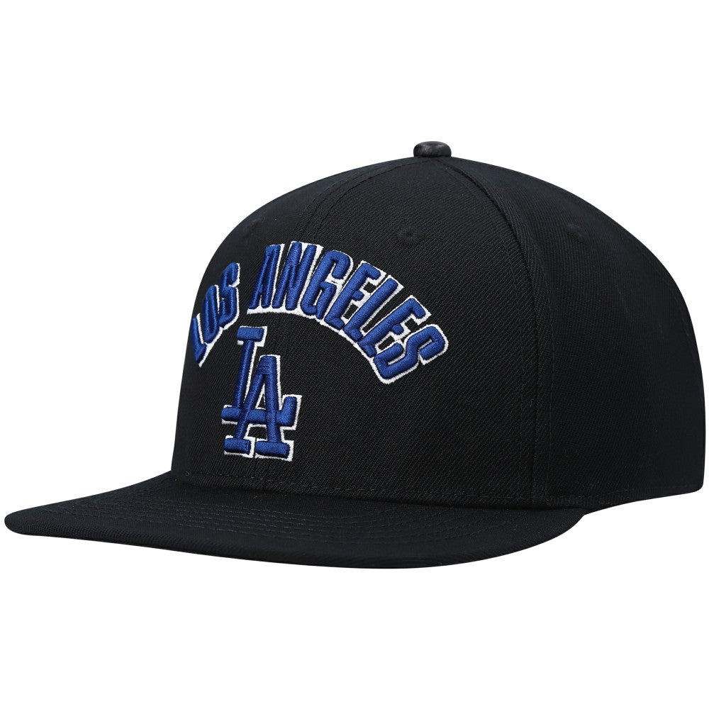 Los Angeles Dodgers Pro Standard Stacked Logo Snapback Hat - Black - MLB Sale
