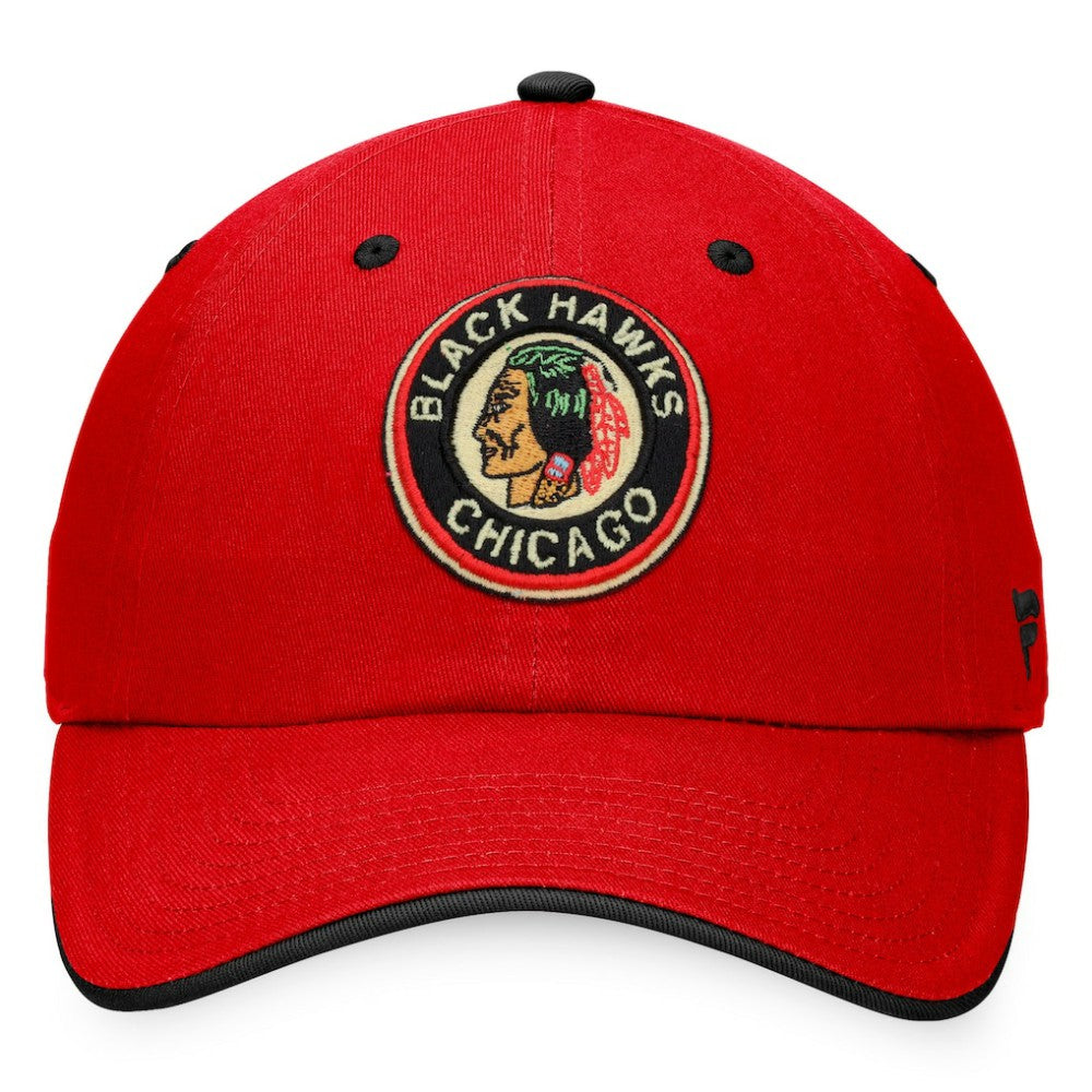 Chicago Blackhawks Fanatics Original Six Adjustable Hat - Red - NHL 4783883