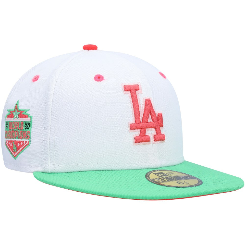 Los Angeles Dodgers New Era  Watermelon Lolli 59FIFTY Fitted Hat - White/Green - New Era Discount