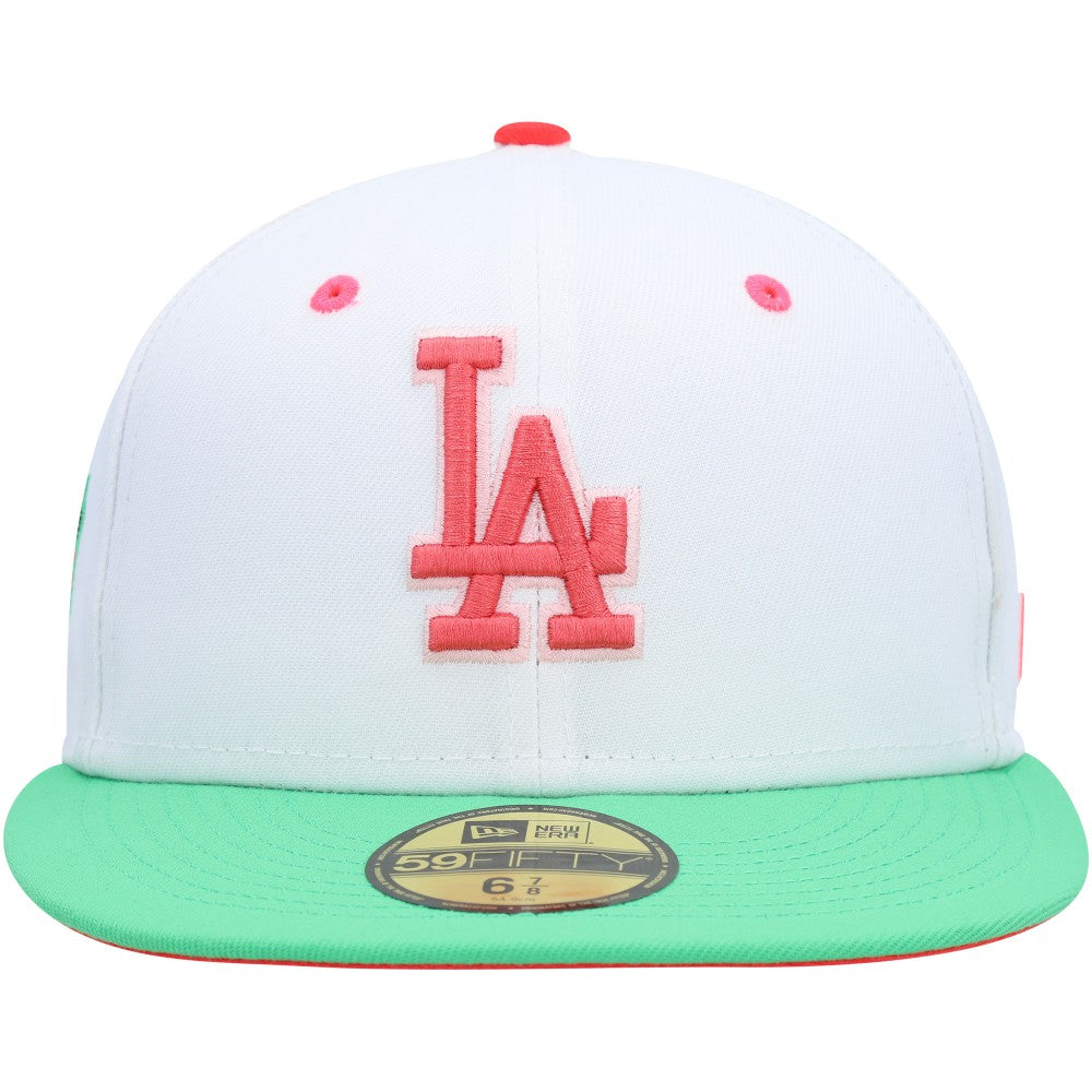 Los Angeles Dodgers New Era  Watermelon Lolli 59FIFTY Fitted Hat - White/Green - New Era Discount