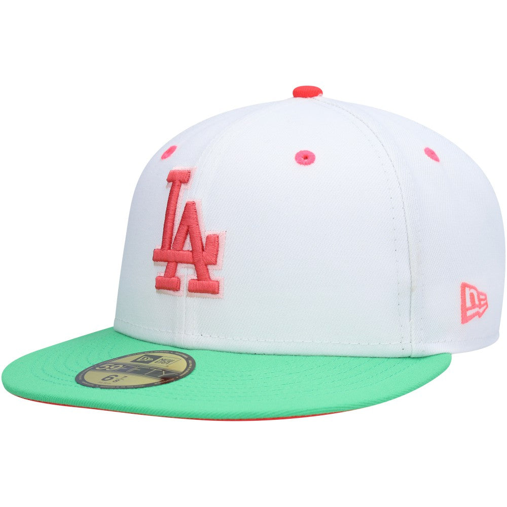 Los Angeles Dodgers New Era  Watermelon Lolli 59FIFTY Fitted Hat - White/Green - New Era Discount