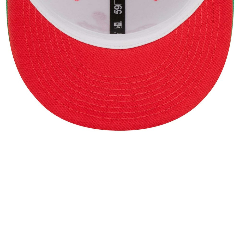 Los Angeles Dodgers New Era 50th Anniversary in Los Angeles Watermelon Lolli 59FIFTY Fitted Hat - White/Green - New Era Online