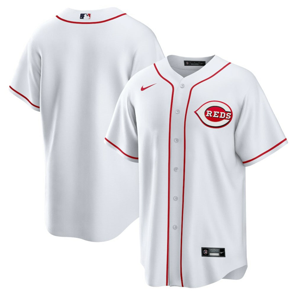 Cincinnati Reds Nike Home Blank Replica Jersey - White - Nike Online