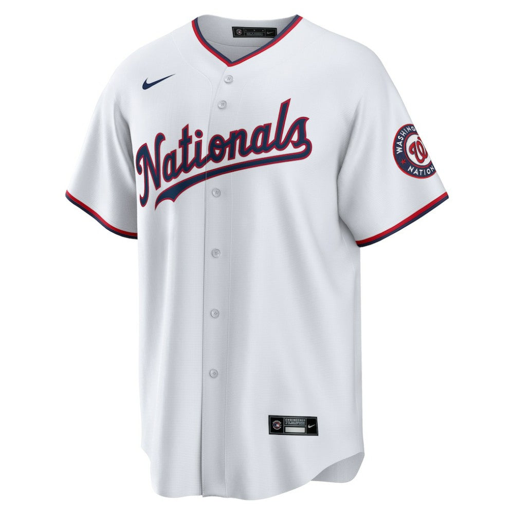 Washington Nationals Nike Home Blank Replica Jersey - White - Nike Online
