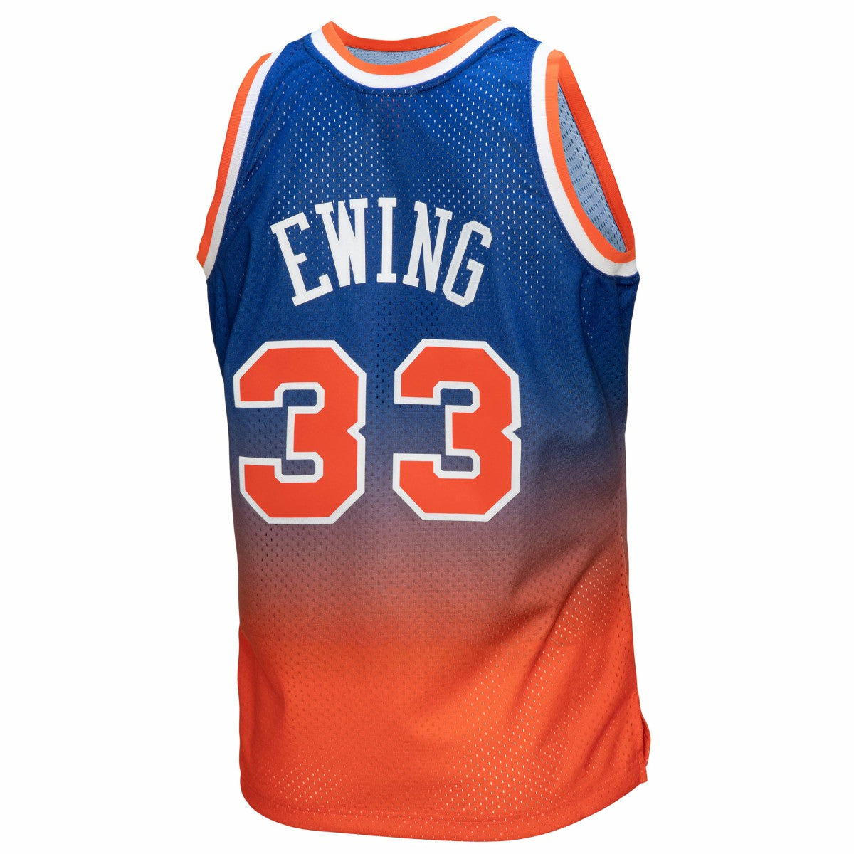 Patrick Ewing New York Knicks 1991/92 Hardwood Classics Fadeaway Swingman Player Jersey Orange/Royal | Mitchell & Ness Near Me