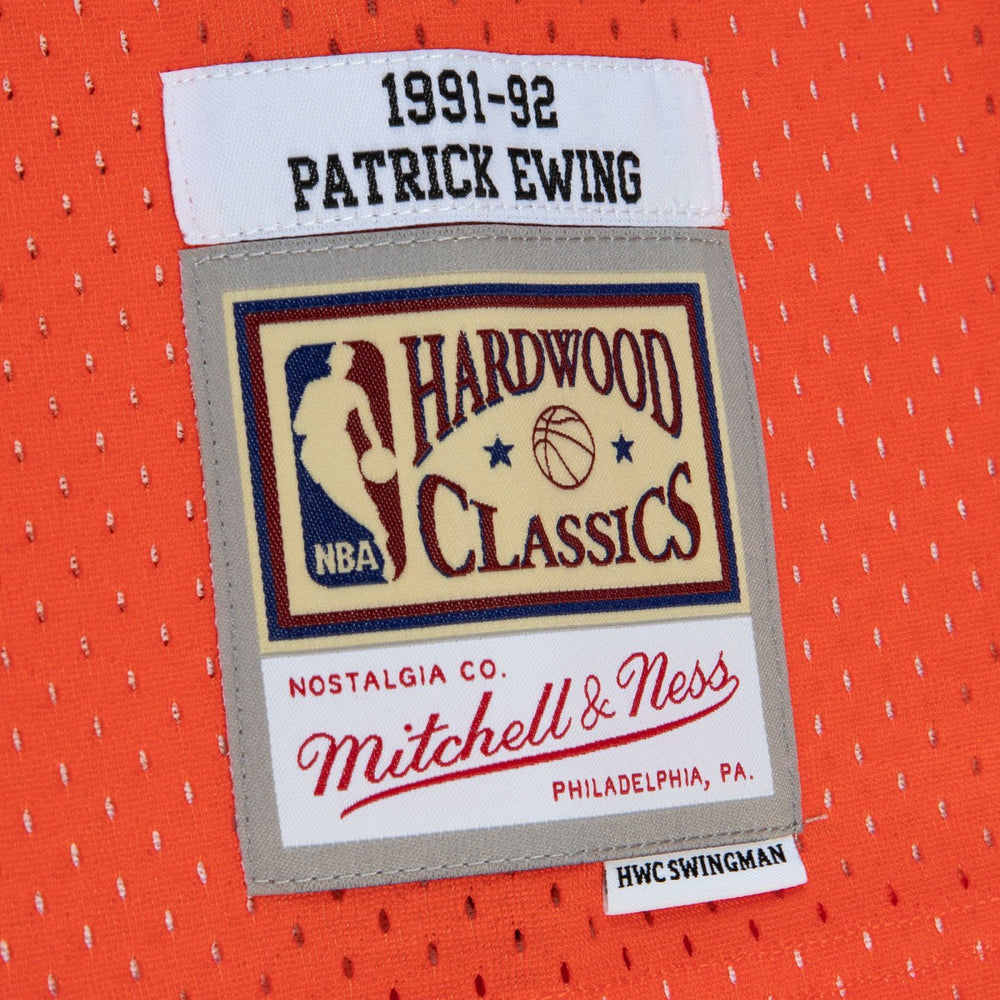 Patrick Ewing New York Knicks 1991/92 Hardwood Classics Fadeaway Swingman Player Jersey Orange/Royal | Mitchell & Ness Near Me