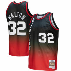 Bill Walton Portland Trail Blazers 1976/77 Hardwood Classics Fadeaway Swingman Player Jersey Red/Black | Mitchell & Ness Lifestyle