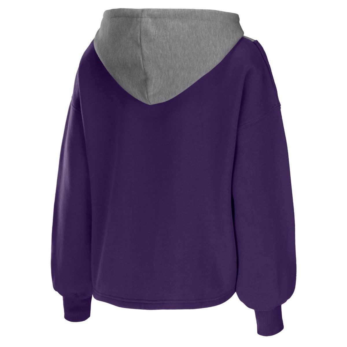 Phoenix Suns WEAR by Erin Andrews Women's Pieced Quarter-Zip Hoodie Jacket Purple
