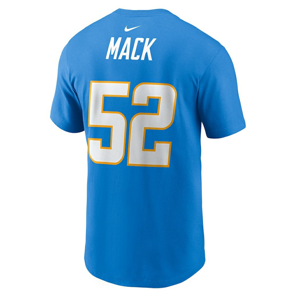 Nike Khalil Mack Los Angeles Chargers Player Name & Number T-Shirt Powder Blue