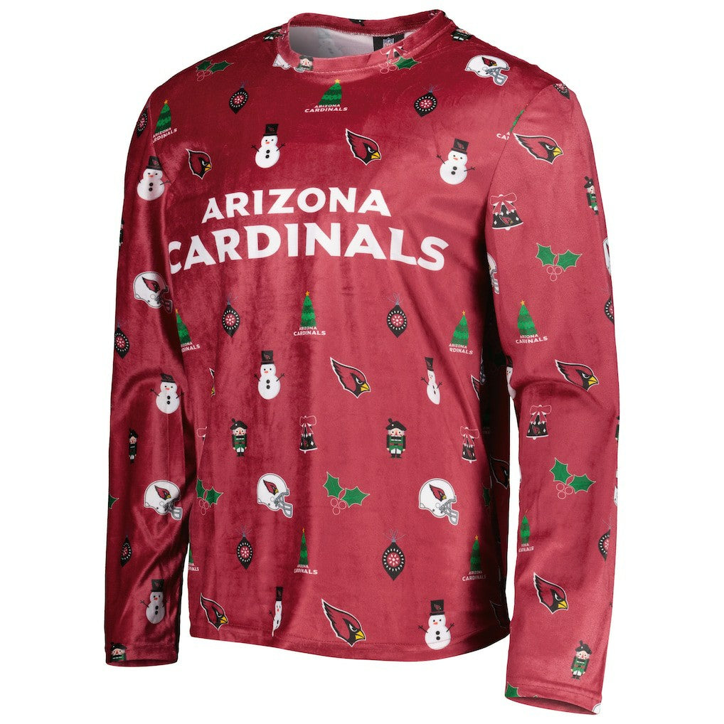 Arizona Cardinals FOCO Holiday Repeat Long Sleeve T-Shirt Cardinal
