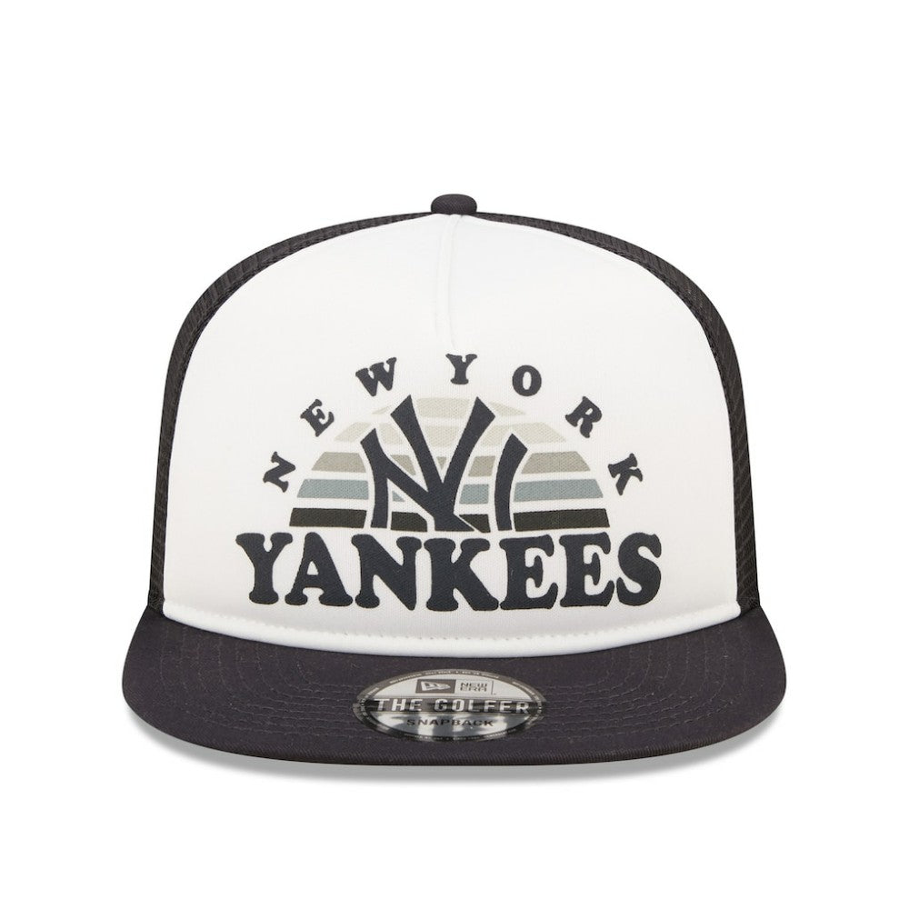 New York Yankees New Era Gradient Golfer 9FIFTY Snapback Hat - White/Navy - New Era Sale