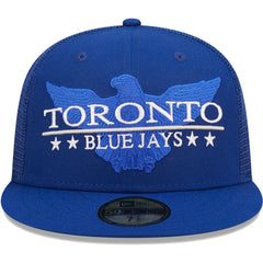 Toronto Blue Jays New Era Patriot Trucker 9FIFTY Snapback Hat - Royal - New Era Discount