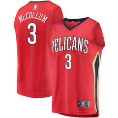 C.J. McCollum New Orleans Pelicans Youth Fast Break Replica Player Jersey Red Statement Edition | Fanatics US