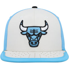 Chicago Bulls Day One Snapback Hat White/Light Blue | Mitchell & Ness Near Me