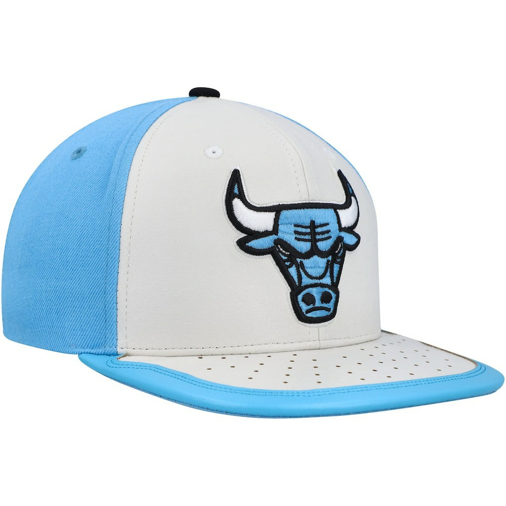 Chicago Bulls Day One Snapback Hat White/Light Blue | Mitchell & Ness Near Me