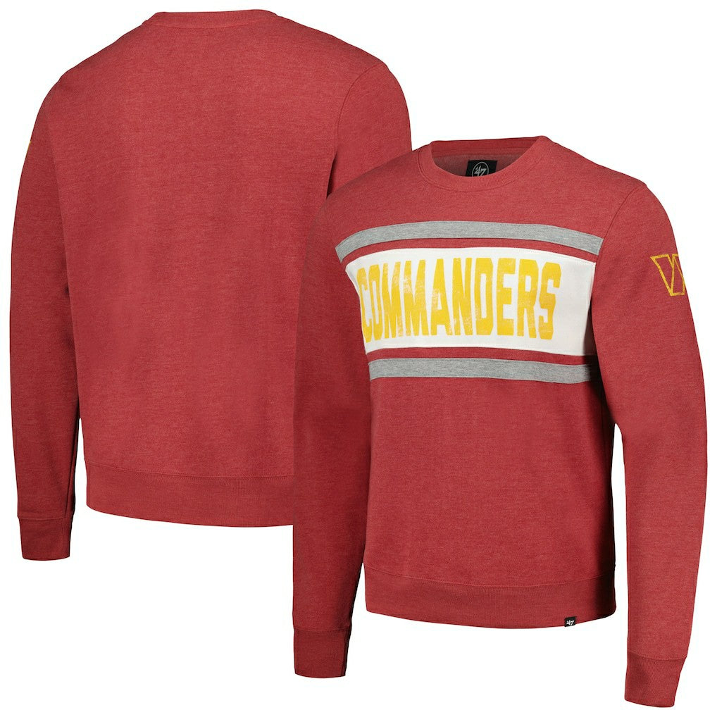 47 brand Washington Commanders '47 Bypass Tribeca Pullover Sweatshirt Heathered Burgundy