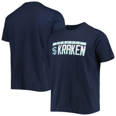 Seattle Kraken Levelwear Richmond Wordmark T-Shirt - Navy - NHL 4792449