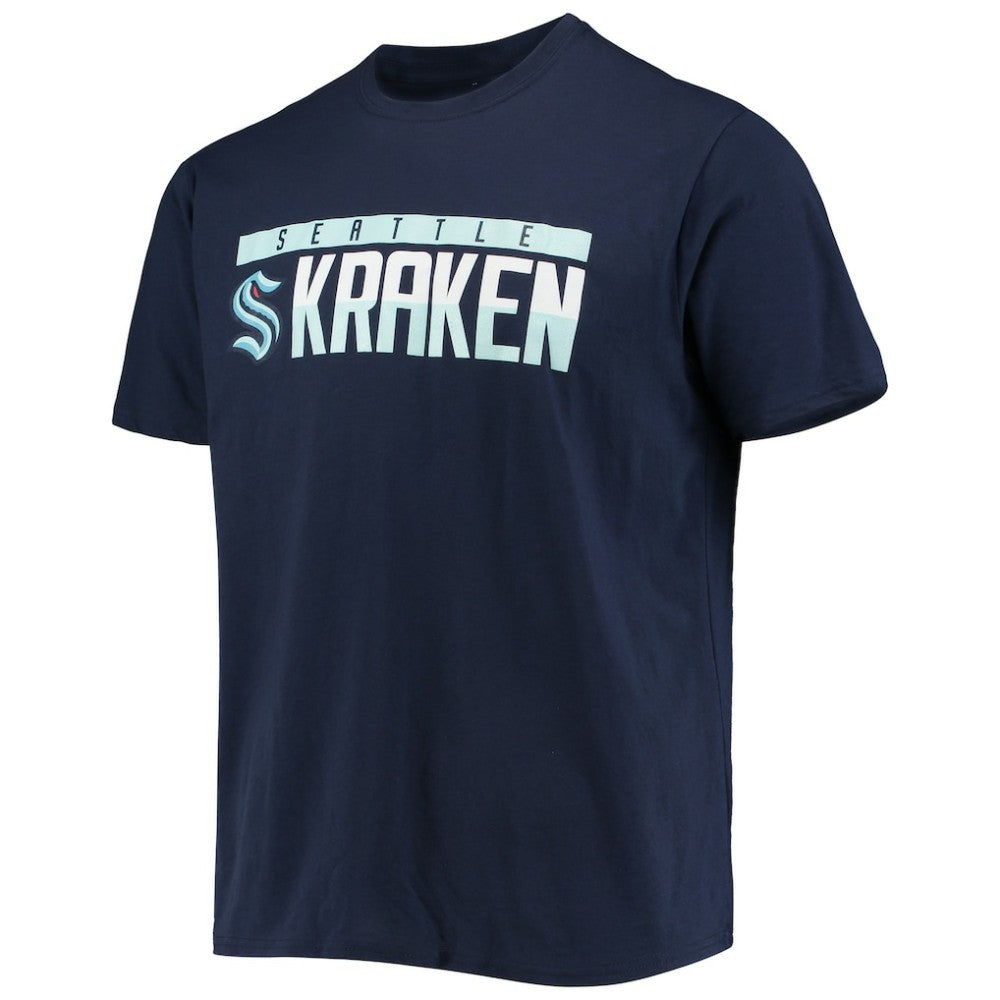 Seattle Kraken Levelwear Richmond Wordmark T-Shirt - Navy - NHL 4792449