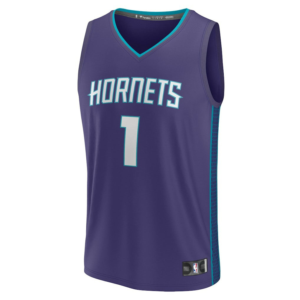 LaMelo Ball Charlotte Hornets Fast Break Replica Player Jersey Statement Edition Purple | Fanatics Near Me