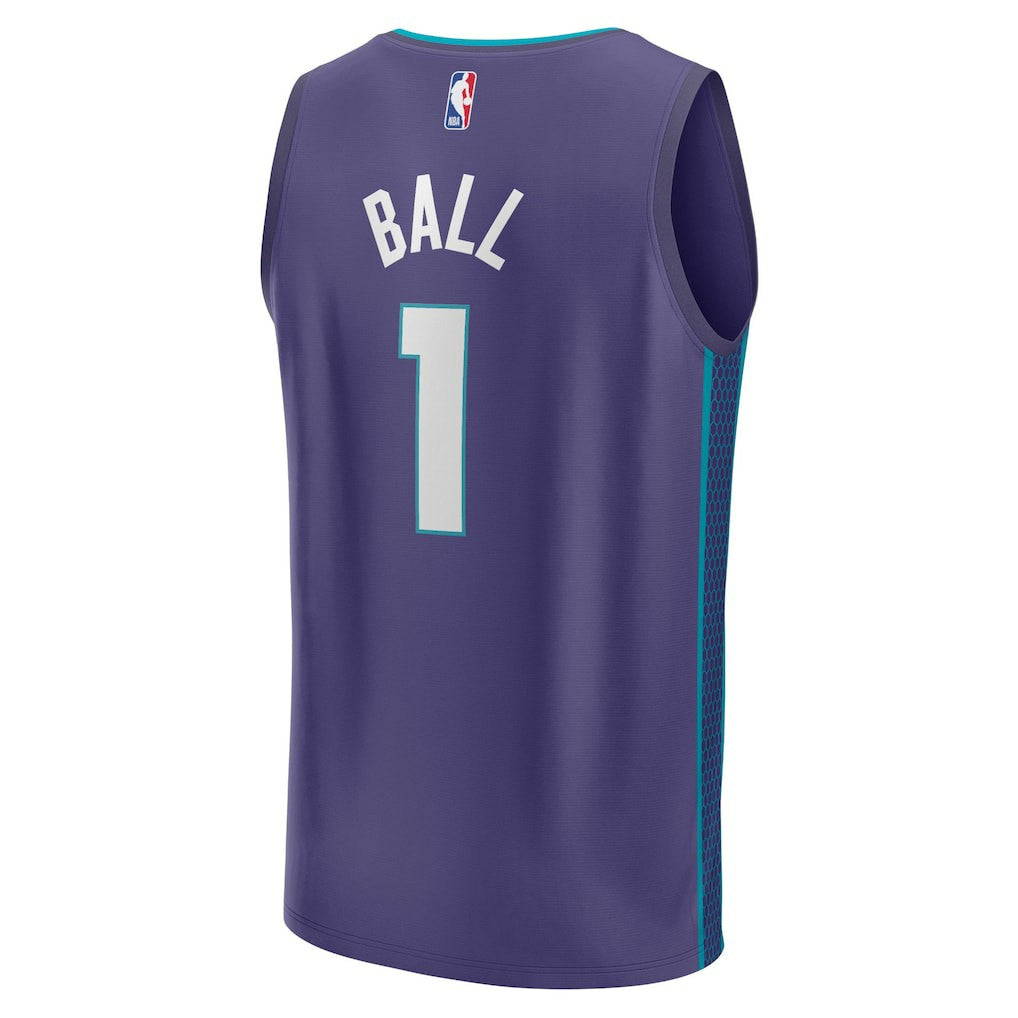 LaMelo Ball Charlotte Hornets Fast Break Replica Player Jersey Statement Edition Purple | Fanatics Near Me