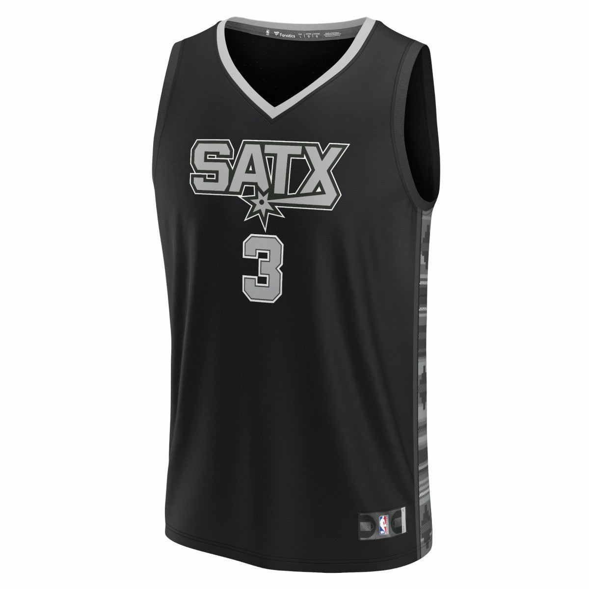 Keldon Johnson San Antonio Spurs Fast Break Replica Player Jersey Statement Edition Black | Fanatics