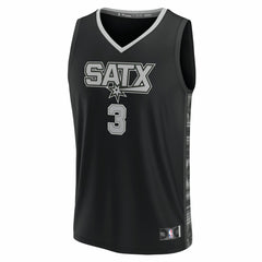 Keldon Johnson San Antonio Spurs Fast Break Replica Player Jersey Statement Edition Black | Fanatics