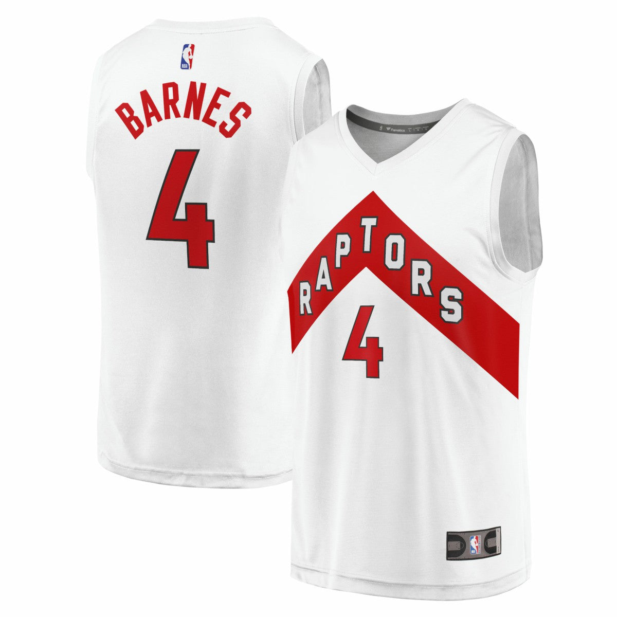 Scottie Barnes Toronto Raptors Fast Break Replica Jersey Association Edition White | Fanatics