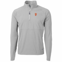 San Francisco Giants Cutter & Buck Adapt Eco Knit Hybrid Recycled Quarter-Zip Pullover Jacket - Gray - MLB Online