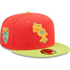 Chicago White Sox New Era   Lava Highlighter Combo 59FIFTY Fitted Hat - Red/Neon Green - New Era Discount