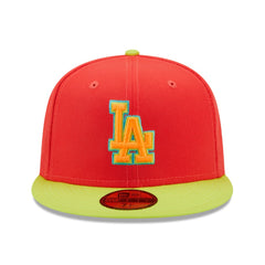Los Angeles Dodgers New Era 1978 World Series  Lava Highlighter Combo 59FIFTY Fitted Hat - Red/Neon Green - New Era Sale