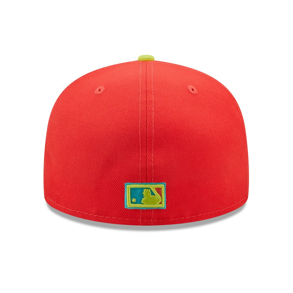 Los Angeles Dodgers New Era 1978 World Series  Lava Highlighter Combo 59FIFTY Fitted Hat - Red/Neon Green - New Era Sale