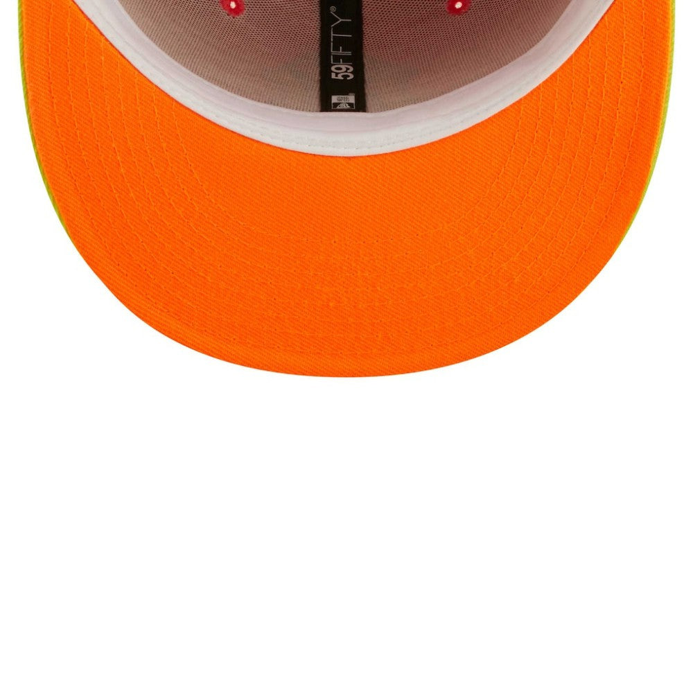 New York Yankees New Era   Lava Highlighter Combo 59FIFTY Fitted Hat - Red/Neon Green - New Era Online