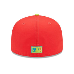 Athletics New Era 40th Anniversary Lava Highlighter Combo 59FIFTY Fitted Hat - Red/Neon Green - New Era on Sale