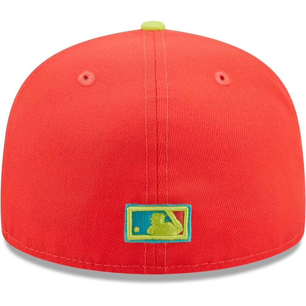San Francisco Giants New Era   Lava Highlighter Combo 59FIFTY Fitted Hat - Red/Neon Green - New Era Discount