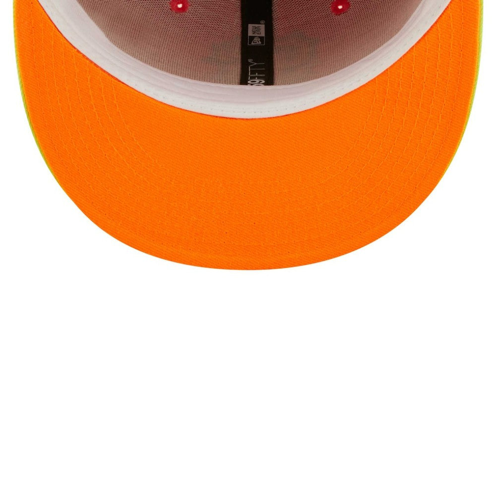 San Francisco Giants New Era   Lava Highlighter Combo 59FIFTY Fitted Hat - Red/Neon Green - New Era Discount