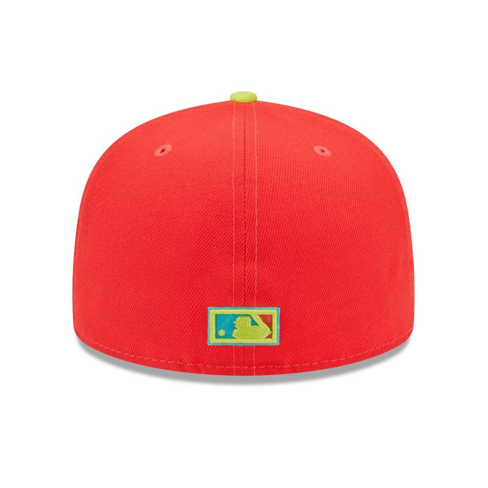 Washington Nationals New Era 2008 Inaugural Season  Lava Highlighter Combo 59FIFTY Fitted Hat - Red/Neon Green - New Era Sale