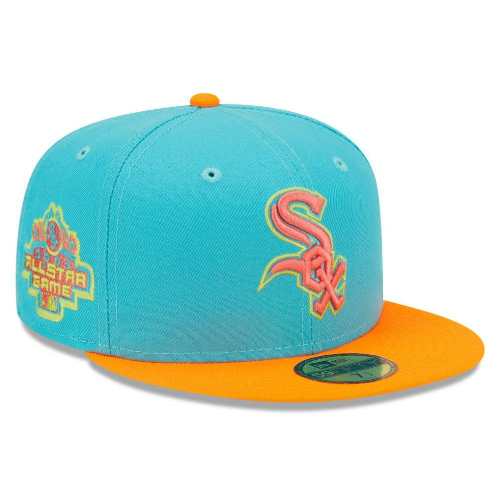 Chicago White Sox New Era Vice Highlighter 59FIFTY Fitted Hat - Blue/Orange - New Era Lifestyle