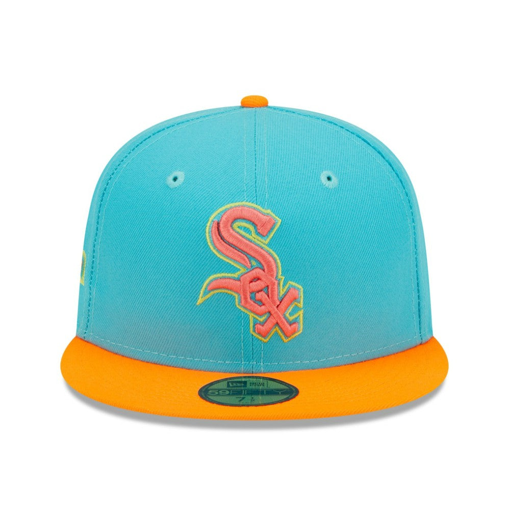 Chicago White Sox New Era Vice Highlighter 59FIFTY Fitted Hat - Blue/Orange - New Era Lifestyle