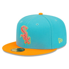 Chicago White Sox New Era Vice Highlighter 59FIFTY Fitted Hat - Blue/Orange - New Era Lifestyle