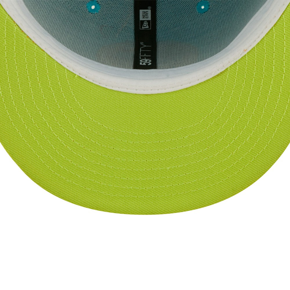 Los Angeles Dodgers New Era Vice Highlighter 59FIFTY Fitted Hat - Blue/Orange - New Era Sale