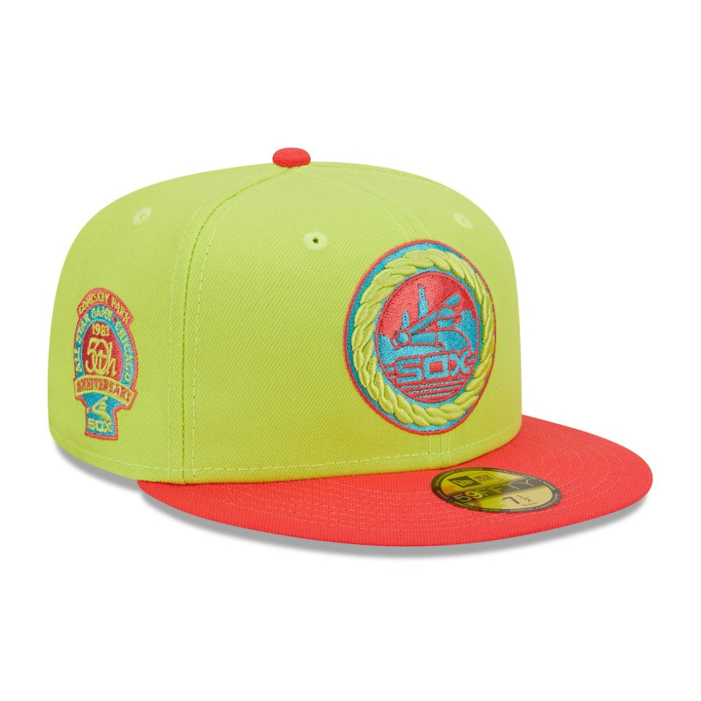 Chicago White Sox New Era 1983 MLB All-Star Game Cyber Highlighter 59FIFTY Fitted Hat - Green/Red - New Era Lifestyle