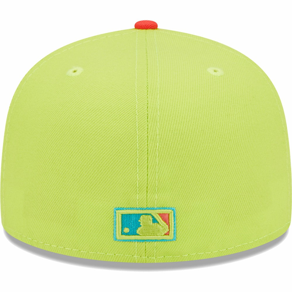 Los Angeles Dodgers New Era Cyber Highlighter 59FIFTY Fitted Hat - Green/Red - New Era Lifestyle